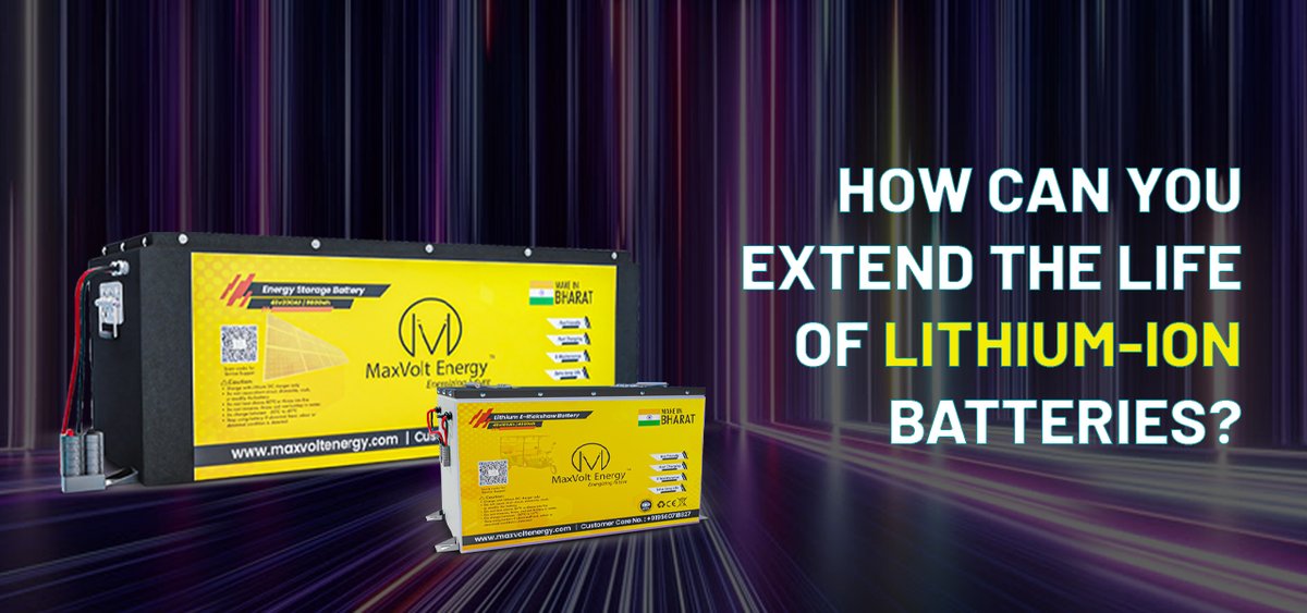 EnergyMaxvolt's tweet photo. How Can You Extend the Life of Lithium-Ion Batteries?
.
#lithiumpower #lithiumbattery #lithiumbatteries #lithiumionbattery #solarenergy #renovation #lithium #lithiumion #technology #electronic #maxvoltenergy
.
Read More : https://t.co/8s6U31NVWq https://t.co/a9gsbqZkqj
