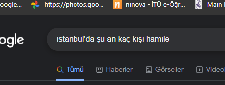 Babam: Okuyor işte bizim çocuk da son sınıf
O sırada ben: