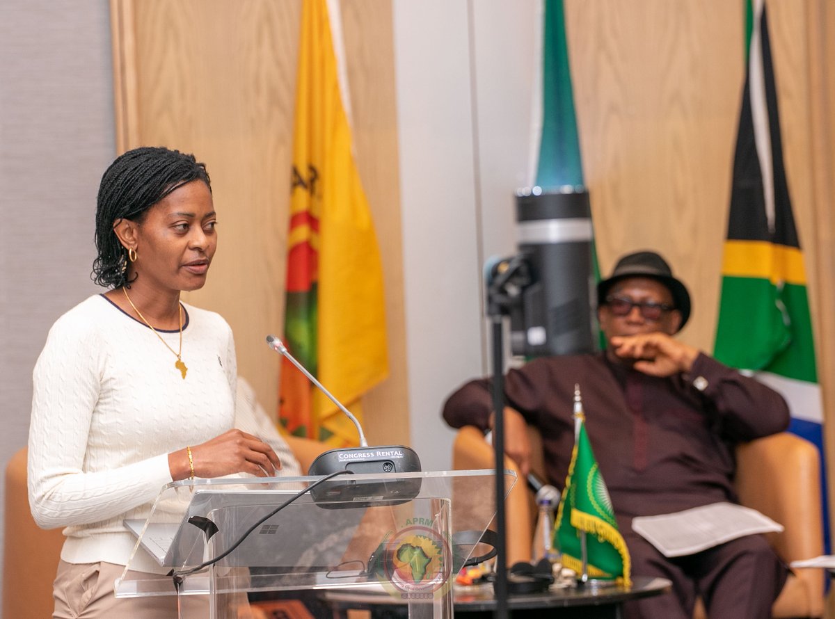 APRMorg's tweet photo. Presentation on the implementation of the conclusions of the second PSC-APRM Joint Retreat by Ms. @NeemaChusi
#APRMPSC @AUC_PAPS https://t.co/a1oTv2D0Xm