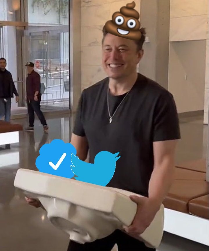 Is it just me,🤔, or does that sink not look like a squat shitter!?😐
#ElonMusk
#Twitter
#LetThatSinkIn💩