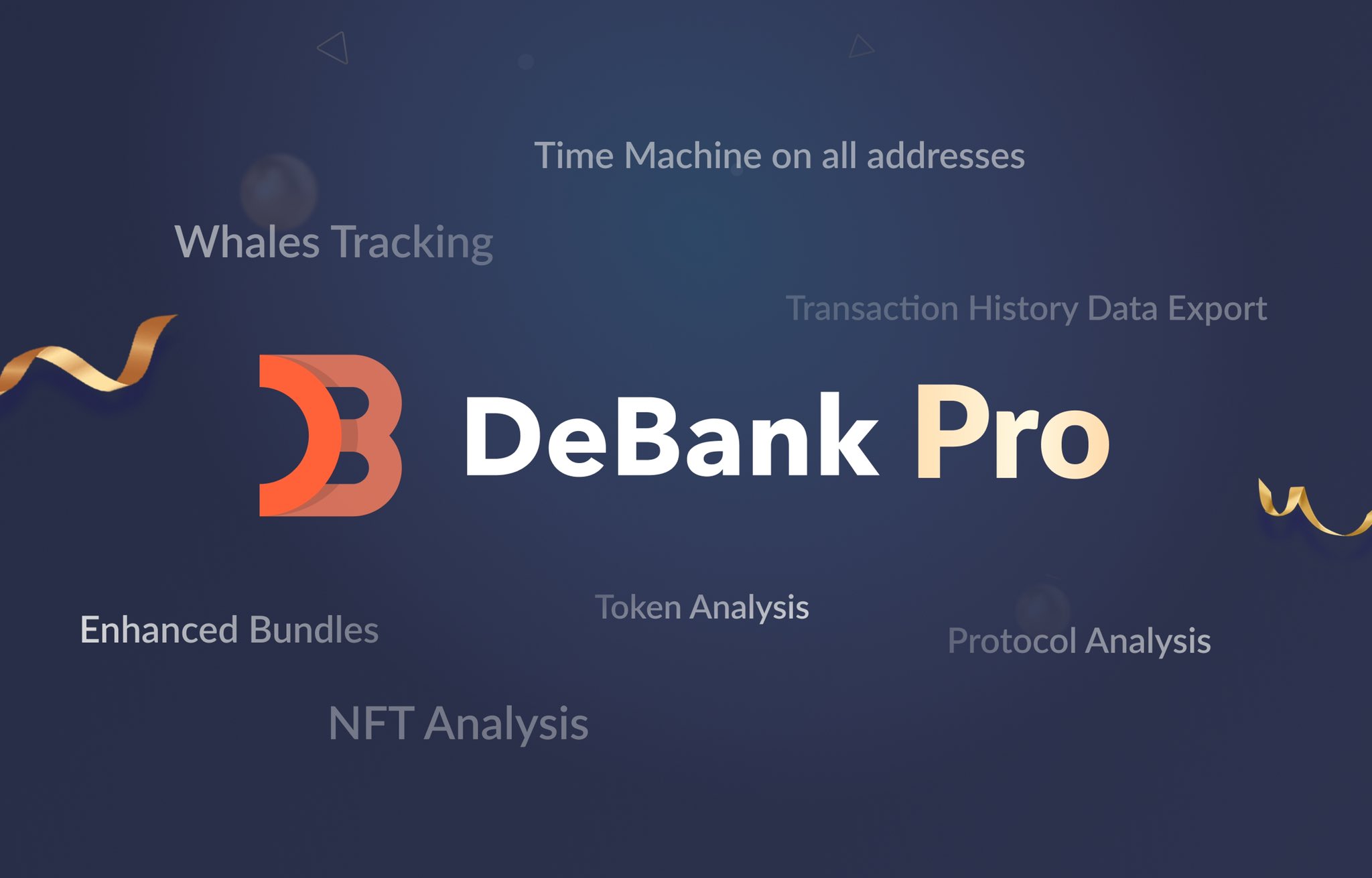 DeBank on X: "1/5 We're really excited to introduce our "DeBank Pro" today! It's a subscription based on-chain data analysis/tracking service built on DeBank's profound data accumulation. https://t.co/5AeR3lecXT" / X