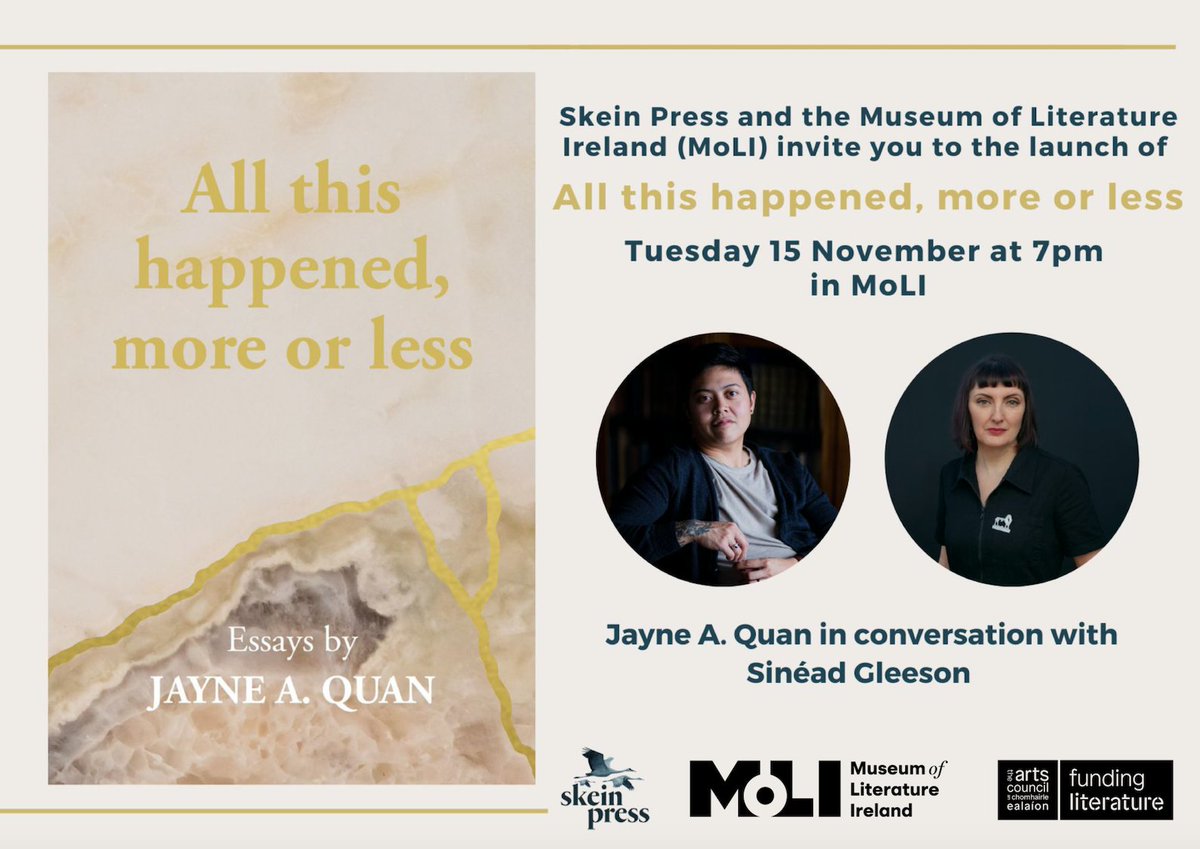 A really thorough outline of the ways in which @SkeinPress work hard to pay their writers through a variety of job types and income streams: skeinpress.com/saywhatyoupay/ Including fees of €250 plus expenses paid to their writers on launch night. This tonight @MoLI_Museum