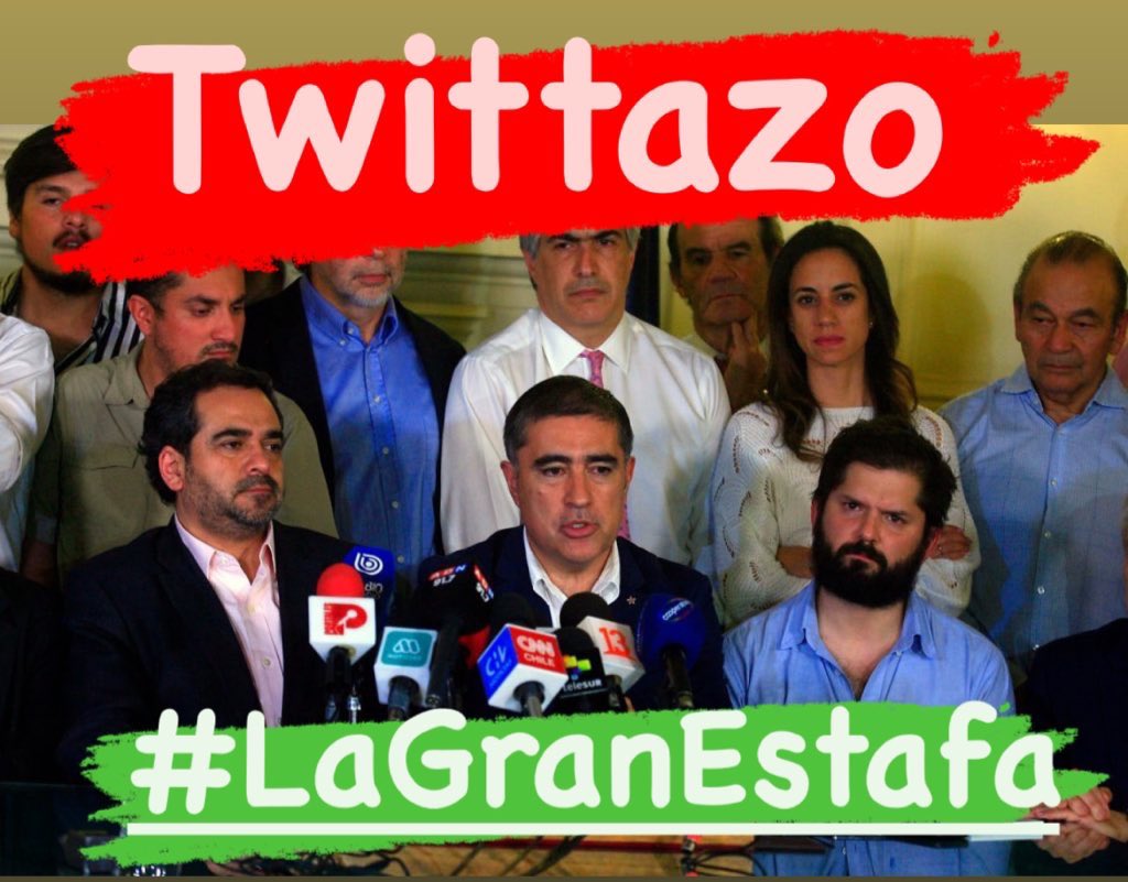 Equipo_Patriota's tweet photo. Hoy se cumplen 3 del mal llamado acuerdo por la paz de la casta política. Hoy el país está en caída libre gracias a estos sin vergüenzas 
#LaGranEstafa fue encabezada por Mario @desbordes y firmada por el actual Presidente @gabrielboric.
El Art 142 legítimo la Constitución actual https://t.co/MVA8CBWRIJ