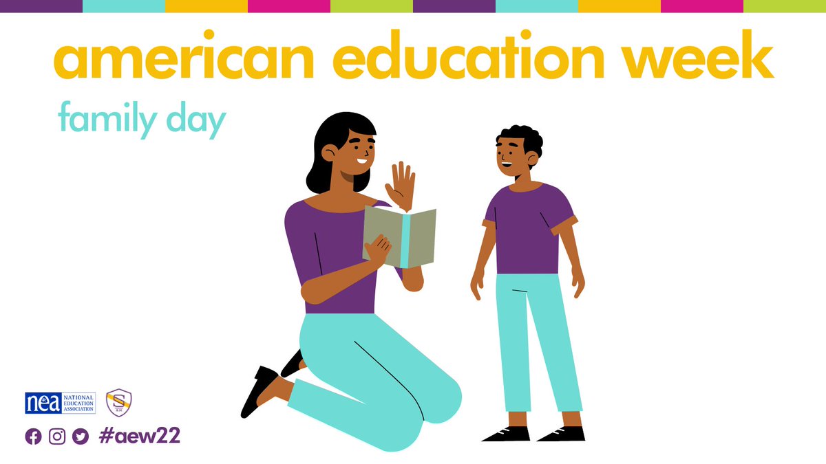 learnwsam's tweet photo. Today is #aew22 Family Day! Family involvement happens inside & outside the school - like reading together at home or going to a teacher conference. Spartanburg families can access tons of family engagement resources through SAM's partnership initiatives HelloFamily & Connect! https://t.co/xBHFw9JXp2