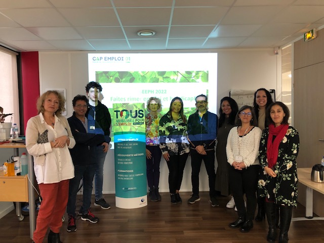 diversitesudest's tweet photo. Dans le cadre de la SEEPH , je participais ce matin à une table ronde Emploi/Handicap à Pole Emploi Thoiry 01 en co animation avec CAP EMPLOI : Le but faire tomber les idées reçues sur le sujet
Merci à Hayette de notre agence de ST GENIS POUILLY de m'avoir accompagné . https://t.co/69NKzXyP9V