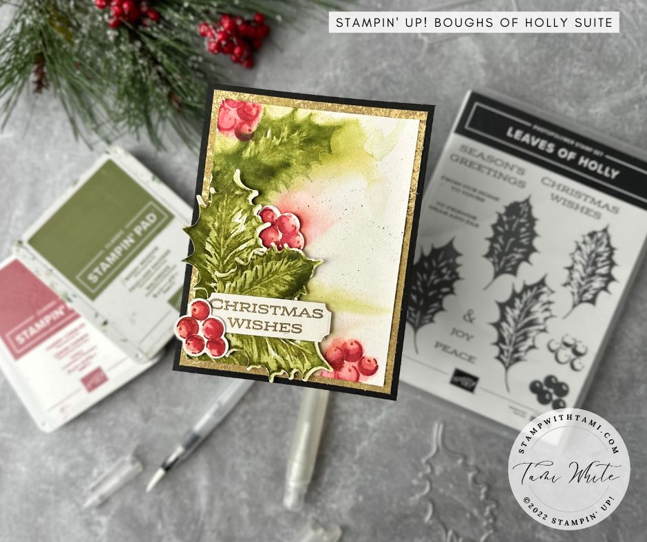 stampwithtami's tweet photo. Another stunner from the Stampin' Up! Boughs of Holly suite. I stamped this card with the Leaves of Holly stamp set.
✂️ Video and instructions: https://t.co/5X8ipZBEj3
#stampinup #christmascards #boughsofholly https://t.co/0tEkJAifMO