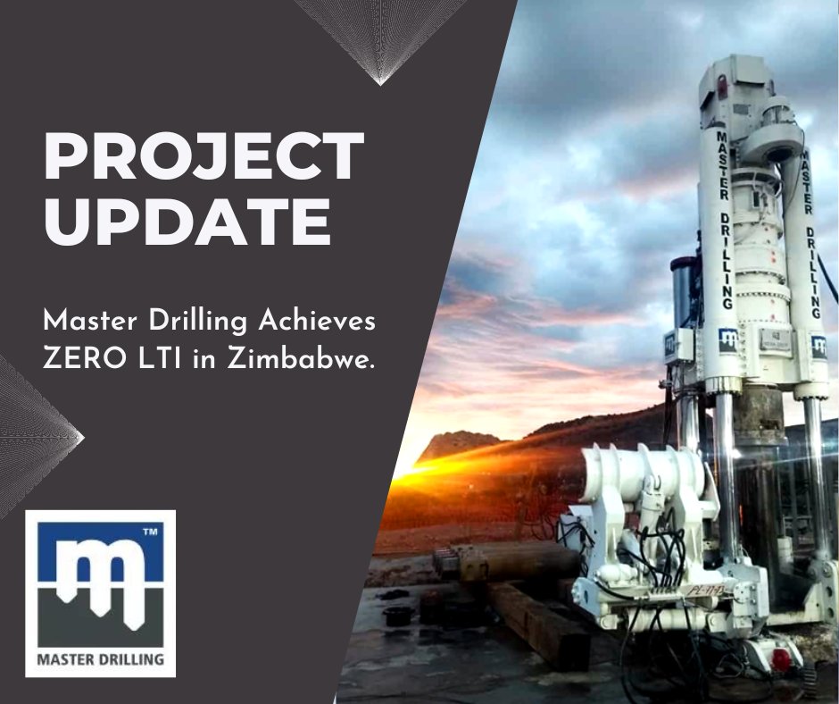 MDrillingGroup's tweet photo. Since July 2021, the Master Drilling team has successfully achieved ZERO LTI at our site in Zimbabwe.
Congratulations to the remarkable team for this outstanding achievement.
#MasterDrilling #ZeroHarm #ZeroLTI #SafetyRecords https://t.co/7l8CtfkNFP