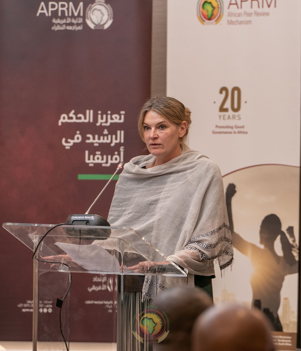 APRMorg's tweet photo. Good will message by Dr. Iris Breutz Head of Program Support to the AU in the Area of Peace and
Security @GIZAfricanUnion.
#APRMPSC @AUC_PAPS https://t.co/p1Ey5UXE5T