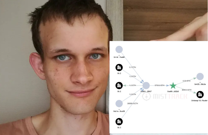 KikuchiPeach's tweet photo. Buterin shipped the mystery of Ethereum | Suspected sale of 3,000 ETH, but denied by myself; Lookonchain: data on the chain will not deceive people https://t.co/fM8hYdeLCP