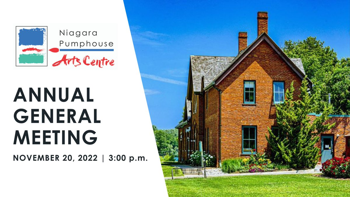 See you at the AGM this Sunday, Nov 20th at 3 pm! 
Reminder to our members, if you are unable to attend, please send in your proxy forms by email or in person.
📧office@niagarapumphouse.ca
🏠247 Ricardo St., NOTL ON
You may download the form here: niagarapumphouse.ca/events/annual-…