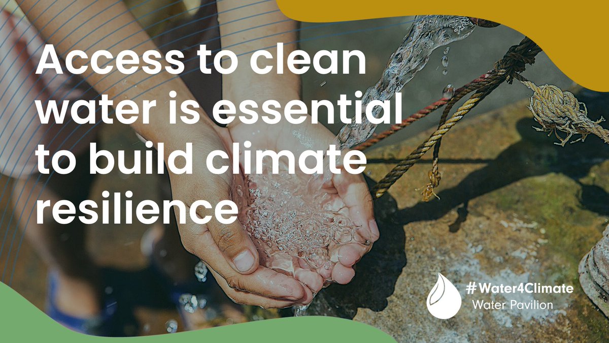 Water must be at the heart of climate solutions. To build climate resilient and equitable future, we need:
💦 Clean, reliable and accessible water resources
🌱 Healthy freshwater ecosystems
Add your voice for collective water action at #COP27. #Water4Climate