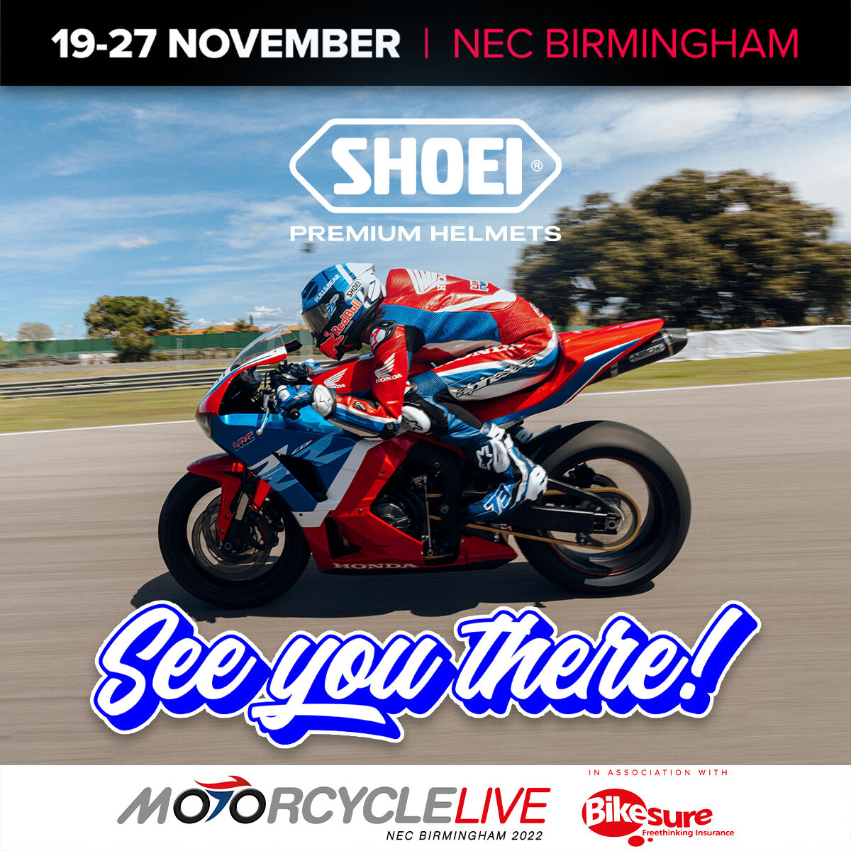 We are exhibiting at @motorcyclelive at the NEC Birmingham starting this Saturday until the 27th November, find us in Hall 3. #Shoei #ShoeiHelmet #ShoeiXSPRpro #XSPRpro #Motorcycle #MotorcycleHelmet #motorcyclelive #nec #motorcycle #motorbike #motorcycleshow #bikeshow