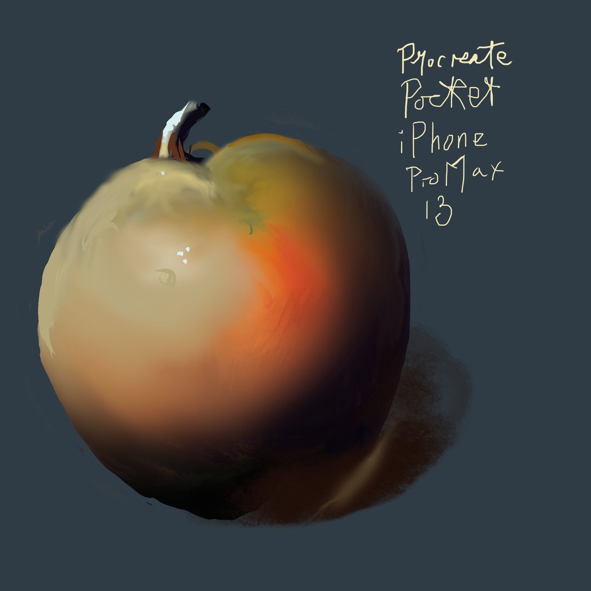 0wl's tweet image. BATTLE OF THE APPLES
How easy is it to conjure up an apple on an Apple device? Procreate and ArtRage painting apps helped me explore. You can't use an Apple Pencil on an iPhone, but Procreate Pocket even breathes life into an ancient dumb stylus.