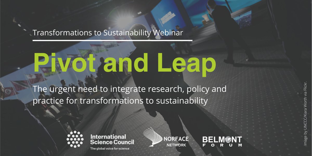 International Science Council (@isc) on Twitter photo At #COP27, calls for societal transformations are louder than ever - but how do we bring the key lessons from research into policy and practice to foster transformative action?
📅 17 November
🕑 13:00 UTC
Join the live discussion: council.science/events/need-in… At #COP27, calls for societal transformations are louder than ever - but how do we bring the key lessons from research into policy and practice to foster transformative action?
📅 17 November
🕑 13:00 UTC
Join the live discussion: council.science/events/need-in…
