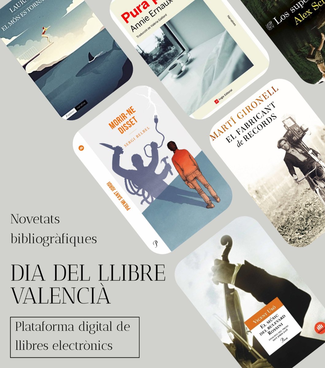 📢Ací teniu les novetats bibliogràfiques de llibres digitals que la <a href="/BibliotecaUJI/">Biblioteca UJI</a> ha adquirit per al #DiadelLlibreValenciaUJI. Les podeu trobar a: 👉uji.odilotk.es
#AdquisicionsUJI
#TirantDeLlibres