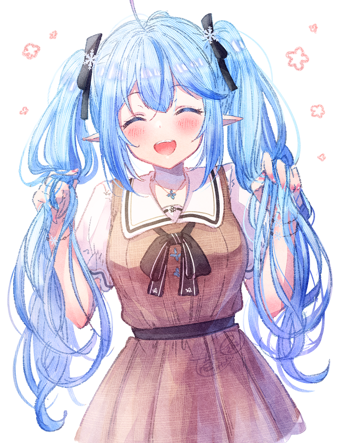 雪花ラミィ 「お誕生日記念再掲 #LamyArt 」|壱十九 / illustratorのイラスト