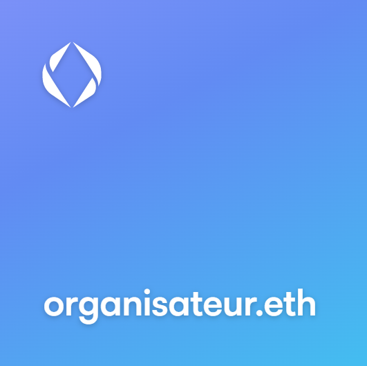 New mint ! ➡️ organisateur.eth 🔥

Catégorie : métiers
Orthographe : 🇫🇷
Offres only 

#ENS #ensdomains #ensfrance 

opensea.io/assets/ethereu…