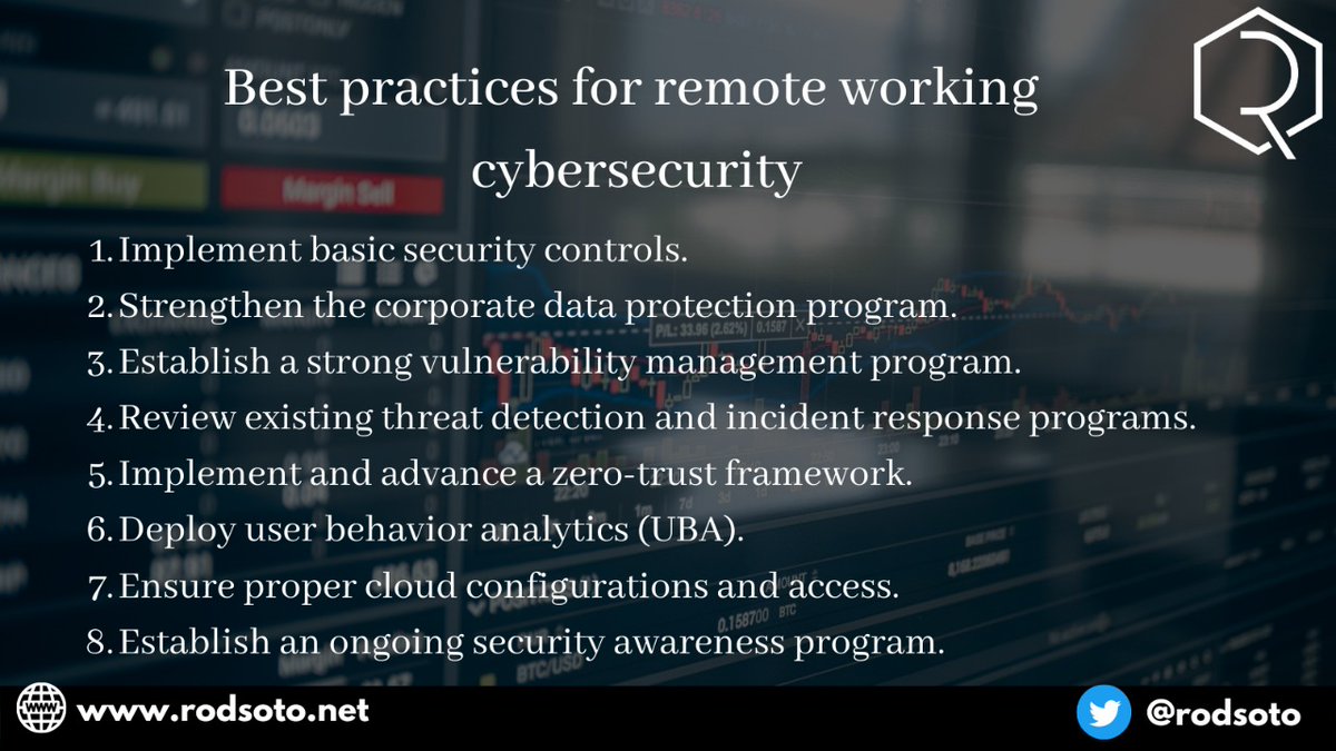 rodsoto's tweet photo. Best practices for remote working cybersecurity
https://t.co/qoAm7KuB3O.
#mltk #strt #splunk #cybersecurity #infose #redalerticsctf #machinelearning #ml #cloudsecurity #siliconvalley #cybersecurity #training #texascyber #pacifichackers https://t.co/s6YpyBw4Lv