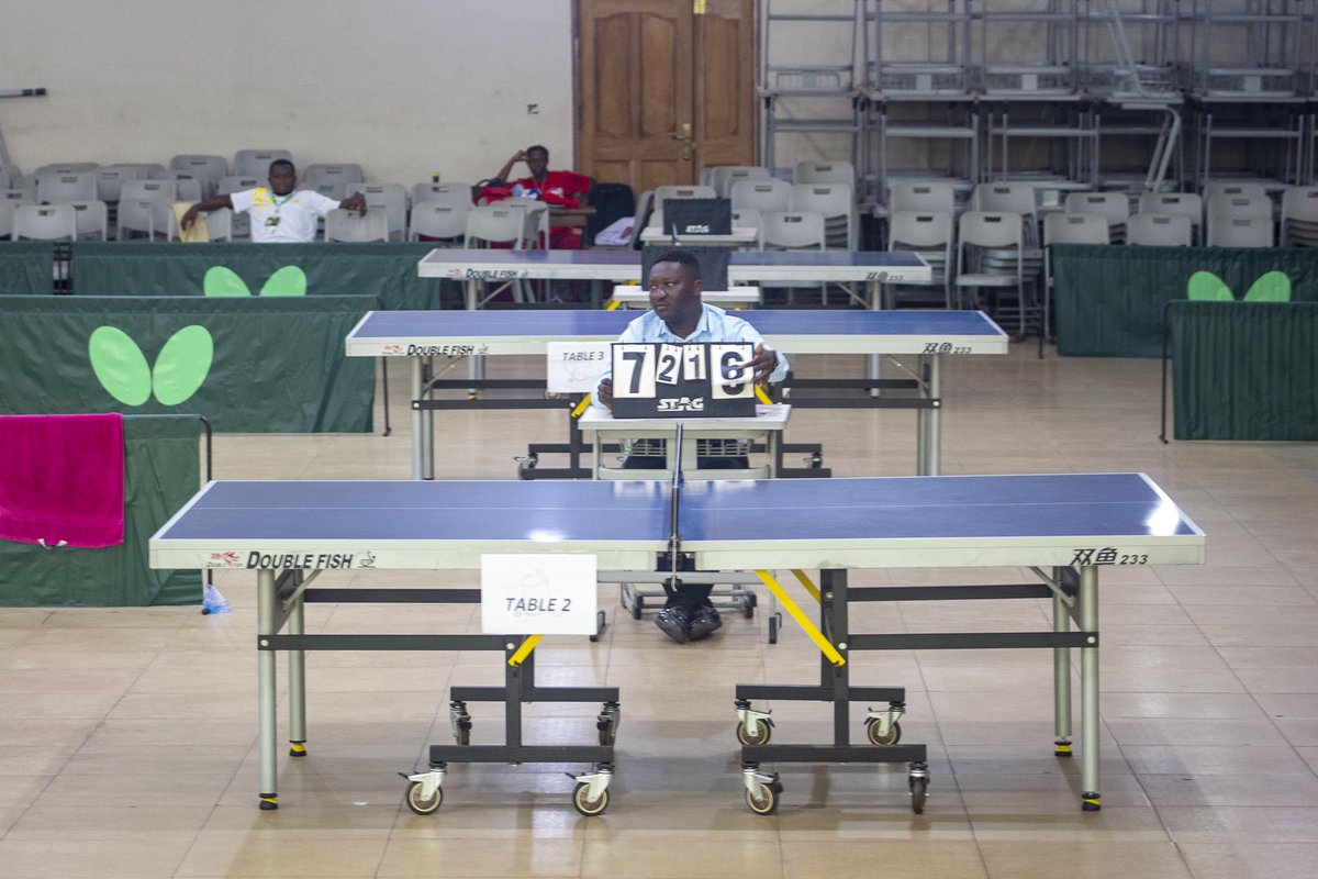 TABLE TENNIS SINGLES(MEN) 

SEMI FINALS FIXTURES 

1: Augustine Baidoo(UEW) vs Samuel Hagan(UCC) 

2: Ishamel Addy (KNUST) vs Raymond Twumasi(KNUST) 

Time: 2pm 
Venue: Old Laundry
#GUSAKNUST2022q