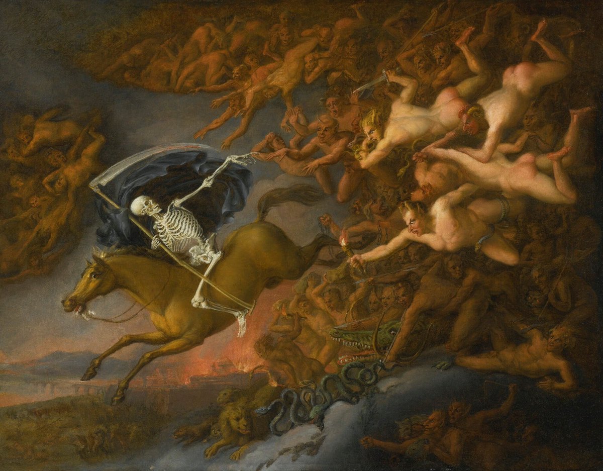 joanpopejoan's tweet photo. Death Leading Hell's Army, English School, 1800 https://t.co/ey3Vn6h3SH