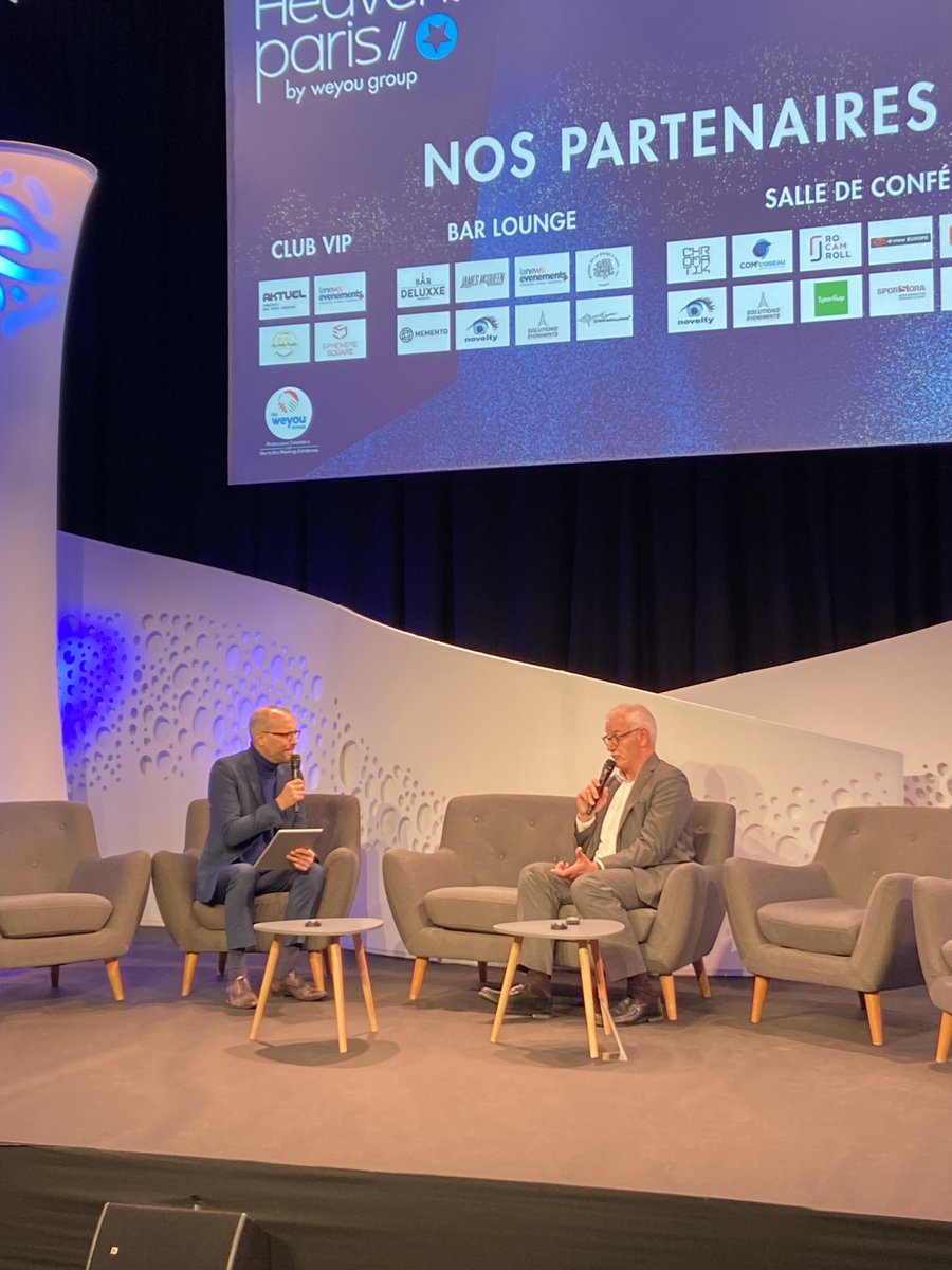 Les pros du secteur viennent témoigner. Venez écouter leur regard sur l’actu et le business. ⁦<a href="/heaventparis/">Heavent Paris</a>⁩ #eventprofs #daniel bal Credit Mutuel #nicolasrossignol