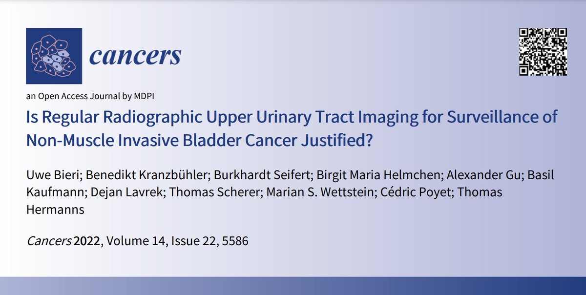 Uwe Bieri (@uwebieri) on Twitter photo Is Regular Radiographic Upper Urinary Tract Imaging for Surveillance🕵of Non-Muscle Invasive Bladder Cancer 🦀 Justified?
▶ check out our newest paper
lnkd.in/ekZRskGE
#bladdercancer #UTUC #radiology <a href="/MDPIOpenAccess/">MDPI</a> Is Regular Radiographic Upper Urinary Tract Imaging for Surveillance🕵of Non-Muscle Invasive Bladder Cancer 🦀 Justified?
▶ check out our newest paper
lnkd.in/ekZRskGE
#bladdercancer #UTUC #radiology <a href="/MDPIOpenAccess/">MDPI</a>