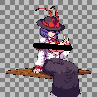 skebにてえちえち衣玖さん描かせていただきました～ 