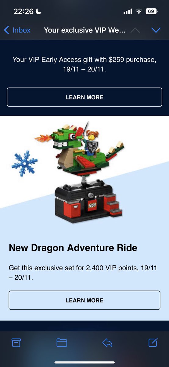 papabrickscom's tweet photo. VIP Weekendの詳細!
11/19-20
豪州は$309以上でGWP x2
VIP pointでBricktober のドラゴン🐉ゲット出来る!!
この週末の後、Black Friday かな!?
エッフェル塔も11/25
#レゴ
#lego
#vipweekend
#ブリリン
#papabricks https://t.co/NjAf5CzZPB
