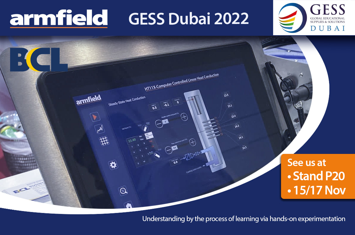Armfield_Edu's tweet photo. Extremely busy first day at Gess Dubai 2022.
Thanks to all the visitors that have already been to stand P20 to view our latest range of products for engineering teaching and research.
#armfieldltd #GESSDubai #engineeringeducation #remotelearning #fluidscience #students #team https://t.co/4e8j8ufSOk