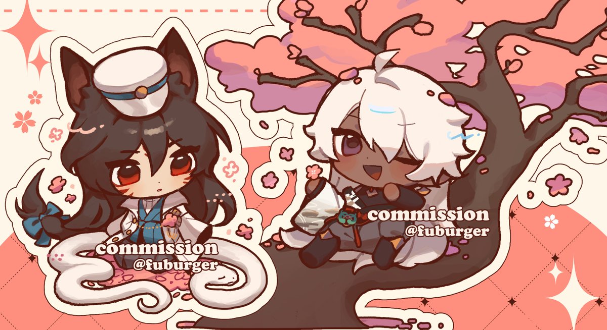 August batch commissions! sorry for being so late uni really k worded me and i never expected it🥲🥲 