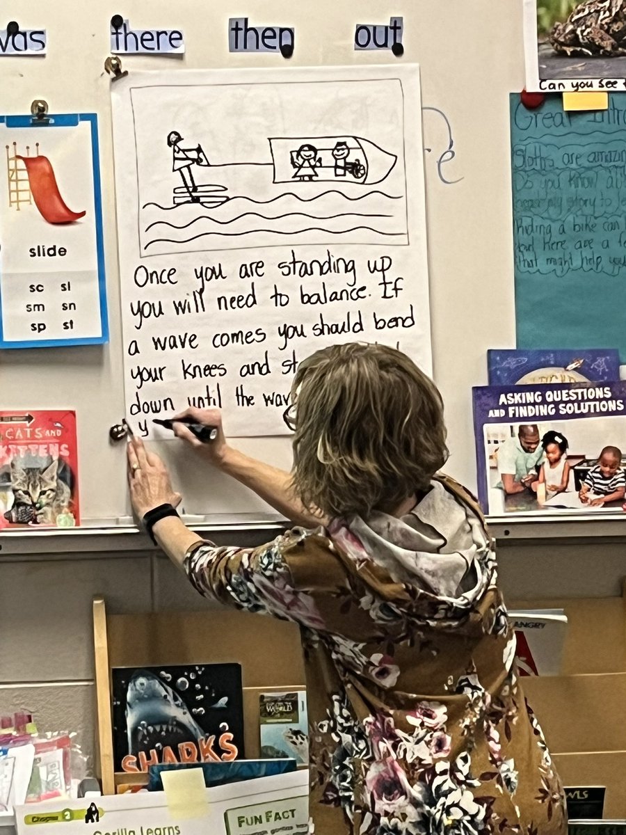 Lots of <a href="/RoseGlenEagles/">RG Waukesha</a> teachers modeling writing and inspiring students! #SDWwrites ✏️❤️