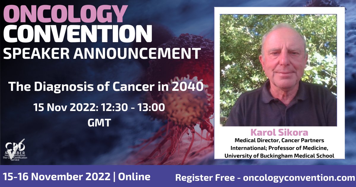 Oncology Convention (@oncologyexpo) on Twitter photo Tune in to <a href="/ProfKarolSikora/">Professor Karol Sikora</a>'s session at our online Oncology Convention. You can still register for free and catch up on sessions on demand - hubs.la/Q01rwvVt0. #ONC22 #CancerDiagnosis Tune in to <a href="/ProfKarolSikora/">Professor Karol Sikora</a>'s session at our online Oncology Convention. You can still register for free and catch up on sessions on demand - hubs.la/Q01rwvVt0. #ONC22 #CancerDiagnosis