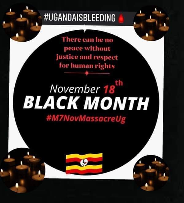AishaNamuleme's tweet photo. We shall ever forget our brothers, fathers, mothers, sisters who were kiiled #NovemberMascre @hrw @UN @UNGeneva @UN_HRC @ICJ_org @ICC @PowerUSAID @USStateDepartm2 Justice and freedom #Uganda #RiseUpUgDemocracy #EndGunRule https://t.co/rwAZPT4A4n