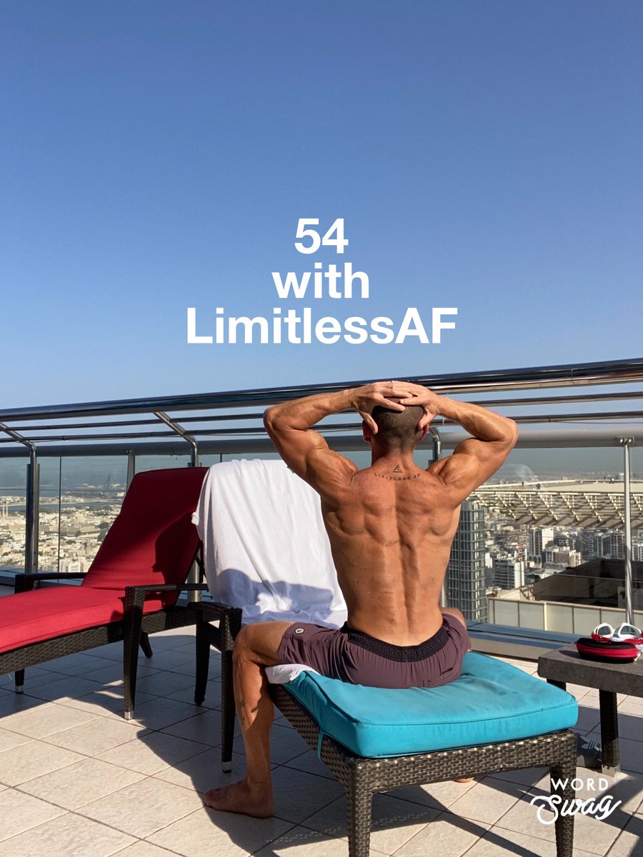 adamfiore111's tweet photo. Good morning from the rooftop in Dubai.  Have a LimitlessAF day everyone! #LimitlessAF #dubai #LimitlessWithChrisHemsworth #antiaging #longevity #healthylifestyle #wellness #health @chrishemsworth @JeffBezos https://t.co/5i1jaGYGU5