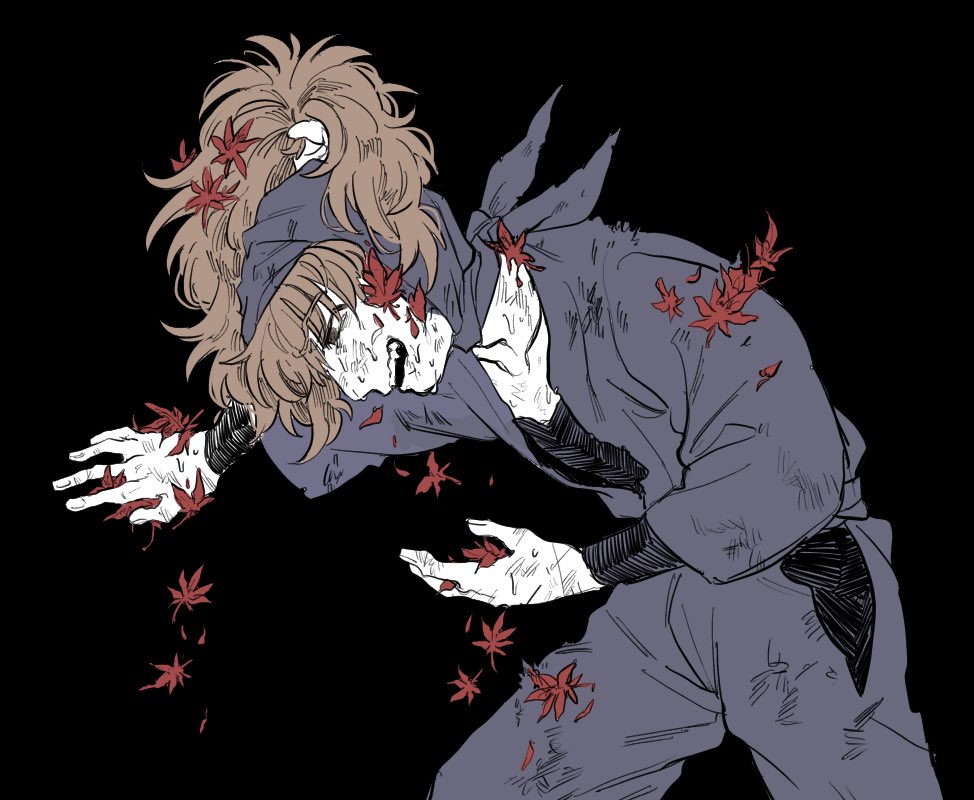 「死表現 間接的な流血表現秋と共に散る 」|屋敷下僕たっくん🧦のイラスト
