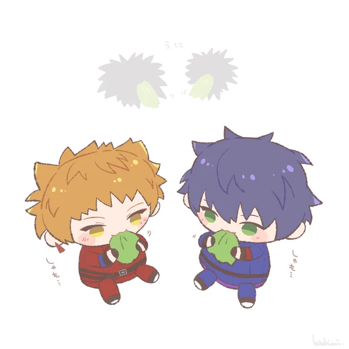これはキャベツをしゃもしゃも食べてるぱぺもちとぱぺガク 