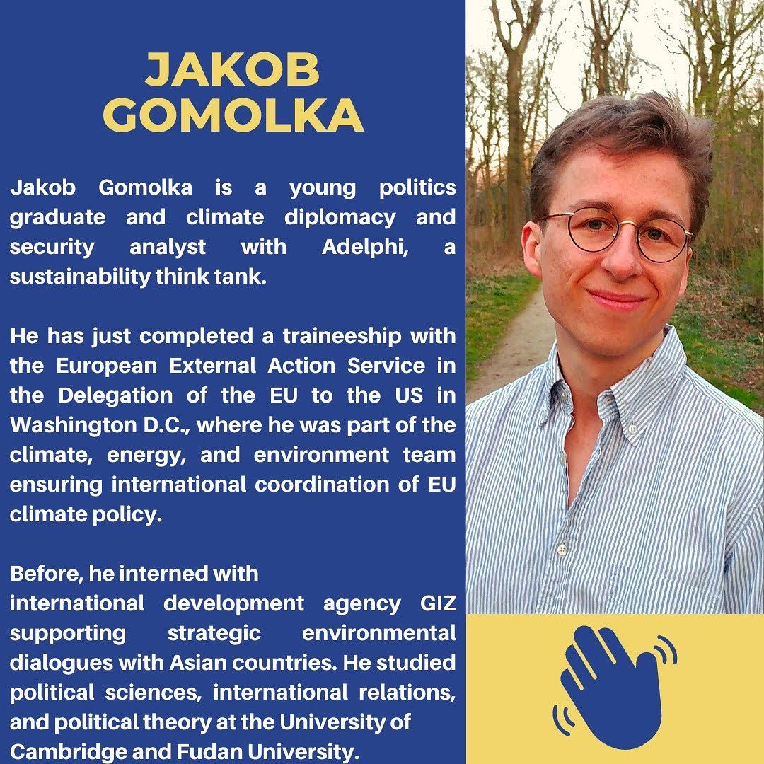 YELtweets's tweet photo. Meet our delegates for #COP27 - Week 2! ♻️
🤝The YEL delegation to COP27 is supported by the @SE_Foundation
💚 Jessica Antonisse
💚 Jakob Gomolka
SWIPE to find out more about them ⏩⏩
#meetthedelegates #delegation #YEL #YELdelegation #youthempowerment #youthparticipation https://t.co/sAaIIa2yqv