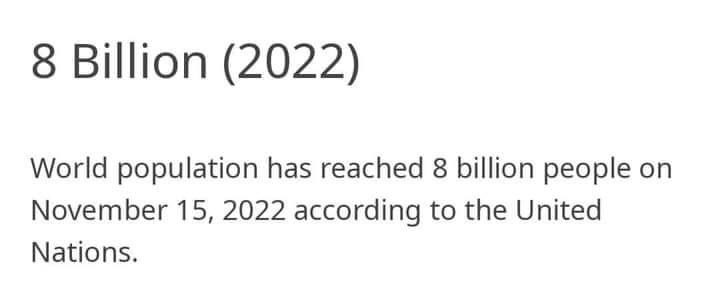 صرنا 8 مليار بالعالم
نيزك يقشنا كلنا بهالمناسبة العظيمة❤️