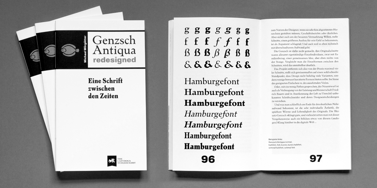 ilovetypography's tweet photo. LD Genzsch Antiqua was designed by Michael Wörgötter, Professor of Typography at the University of Applied Sciences in Augsburg. Comes in 7 styles, and is available  in the ILT store now: https://t.co/EHfz9rZQ4Q https://t.co/dMwtutaCQN