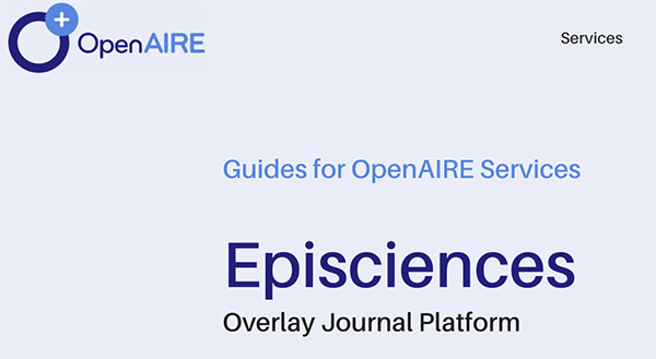 episciences's tweet image. New ! Episciences is integrated into the &quot;Guides for OpenAIRE Services&quot; @OpenAIRE_eu #openscience   #OpenAIRE_Services #OpenAIRE_Nexus openaire.eu/episciences-gu…