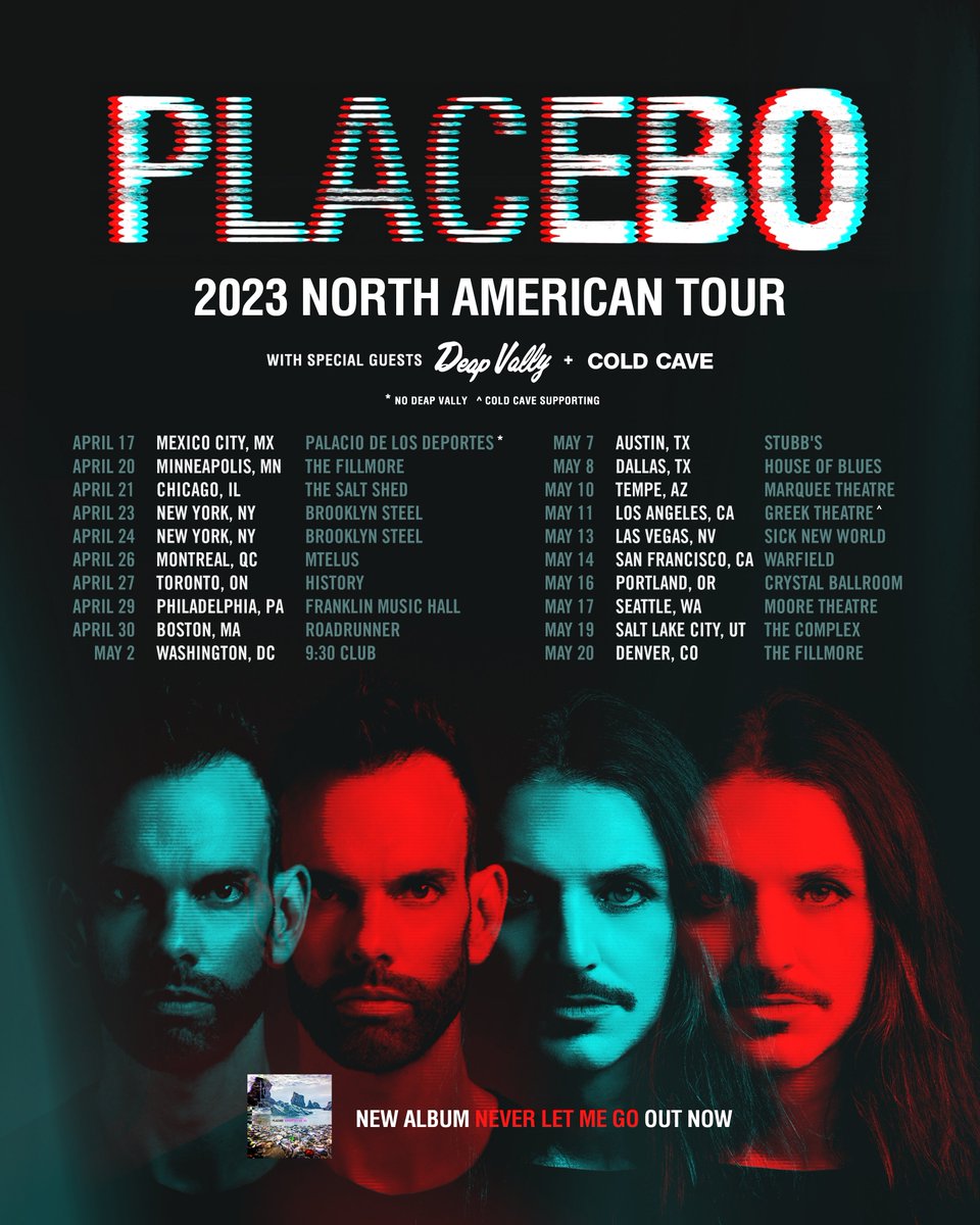 PLACEBOWORLD's tweet photo. CHICAGO SHOW ADDED - APRIL 21, 2023

https://t.co/LrpUuktwCJ https://t.co/CPyNHy8Z8U