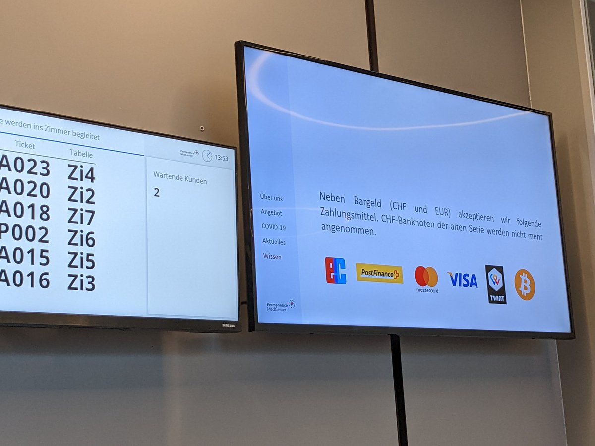 スイスの病院。ビットコイン決済できる。#BTC #Switzerland 🇨🇭