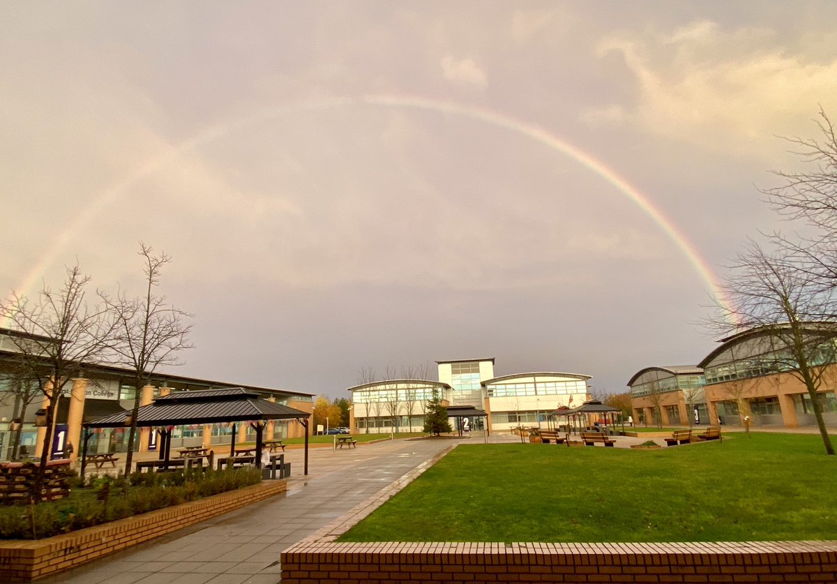 Education would appear to be the pot of gold at the rainbow end #education #westlothiancollege #rainbow