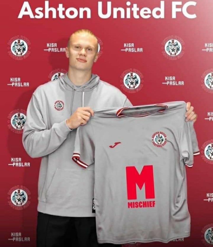 🚨 OFICIAL | Erling Haaland es nuevo jugador del Ashton United FC. El noruego llegó cedido por 28 días para no perder la forma.

🤯 ESTO ES UNA LOCURA.