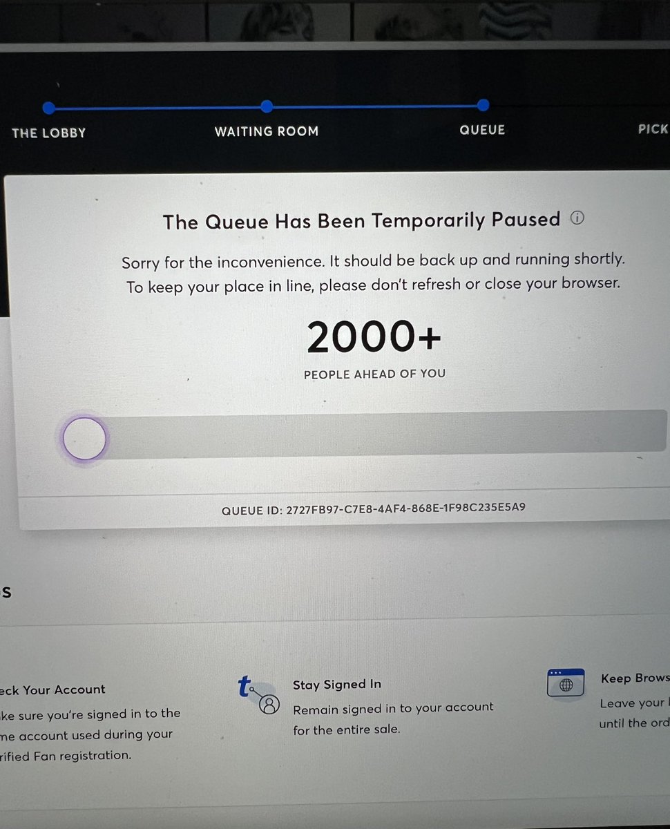 mriordan522's tweet photo. @Ticketmaster @TMFanSupport come on Ticketmaster, this happens with every major concert. You’d think you would have it together by now. https://t.co/baOQXLzweZ