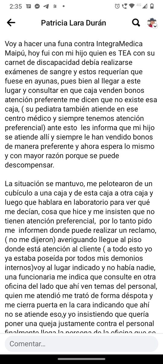 Minina51109102's tweet photo. Integramedica No da Preferencia a niño TEA, aún portando su credencial donde dice que tiene 90% d discapacidad #SEAcabaronLas27HorasDeAmor
#MiHijoTieneDerechos RT @DefensoresdeI @Camara_cl @KarendTV https://t.co/aSqcjwbUf8