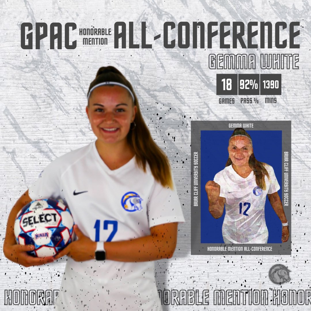 𝐒𝐞𝐜𝐨𝐧𝐝 𝐓𝐞𝐚𝐦 𝐀𝐥𝐥-𝐂𝐨𝐧𝐟𝐞𝐫𝐞𝐧𝐜𝐞

Congratulations Taylor Alkire, Bailee Hackley and Hannah Shuttleworth for second team awards.

𝐇𝐨𝐧𝐨𝐫𝐚𝐛𝐥𝐞 𝐌𝐞𝐧𝐭𝐢𝐨𝐧 𝐀𝐥𝐥-𝐂𝐨𝐧𝐟𝐞𝐫𝐞𝐧𝐜𝐞

Congratulations Gemma White for HM recognition! 

#BattleOn🐴