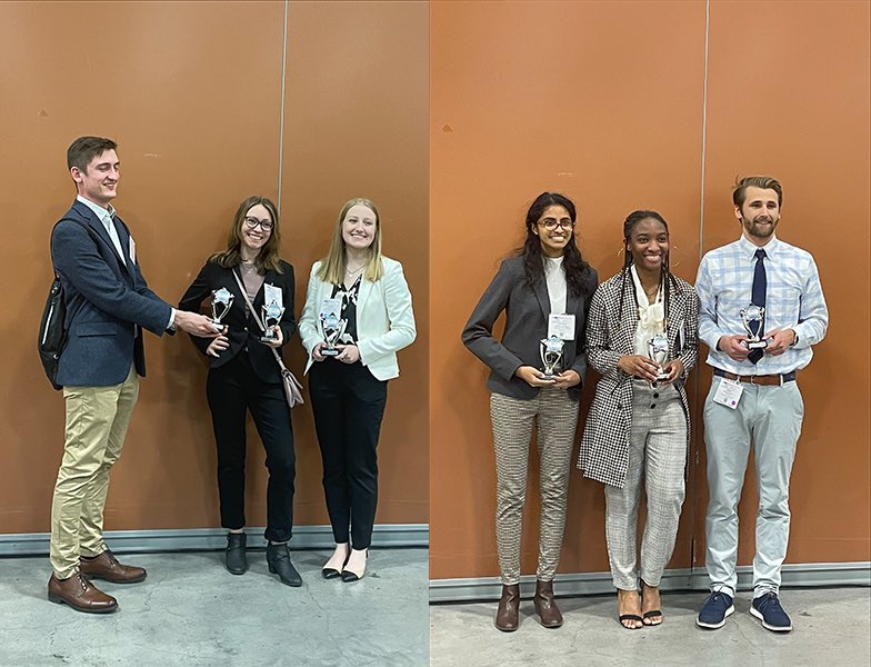 Congratulations to CBE undergraduates ⁦<a href="/wvustatler/">WVU Statler College</a>⁩ Ashley McCullough and Dean Sweeney as well as their advisor Fernando Lima for their 3rd place finish in the poster session competition at #aiche2022