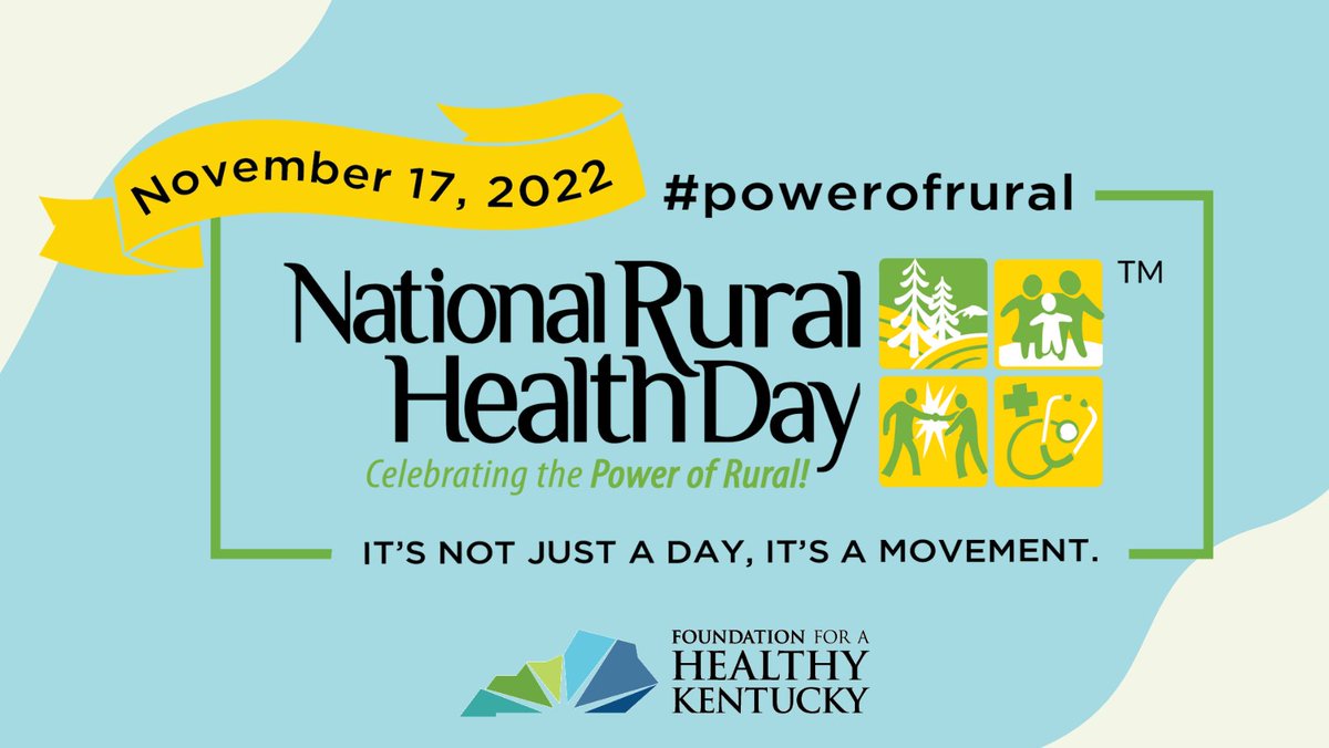 Today is #NationalRuralHealthDay. According to the Rural Health Information Hub- 1.8 million people in Kentucky live in rural areas. That's about 40% of the state's population. Learn more here: ci.uky.edu/kentuckyhealth… 
#powerofrural