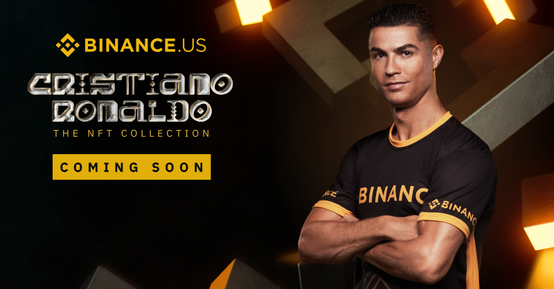 BinanceUS's tweet photo. The @Cristiano Ronaldo NFT collection drops soon 👀🏆

Sign up now using code RONALDO to be notified ahead of the drop.